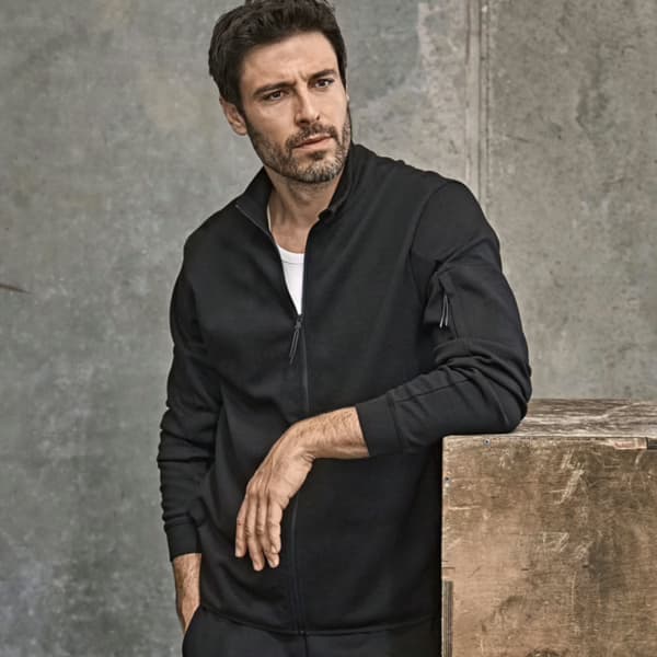 Tee Jays Athletic Full Zip Sweat Cardigan