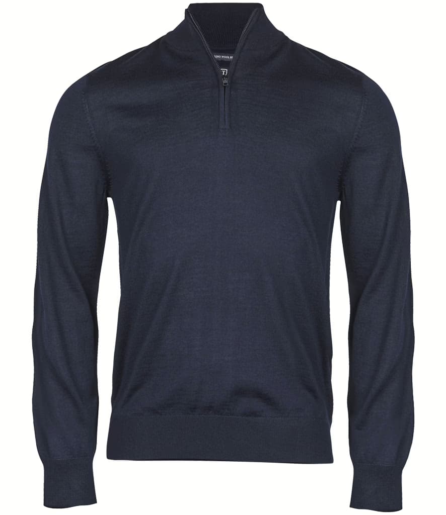 Tee Jays Half Zip Sweater — T6010 NAV FRONT