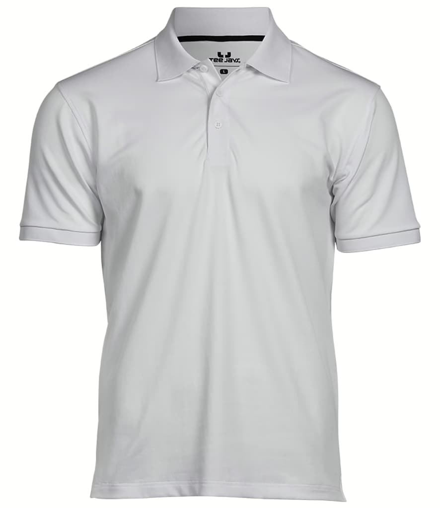 Tee Jays Club Polo Shirt — T7000 WHI FRONT