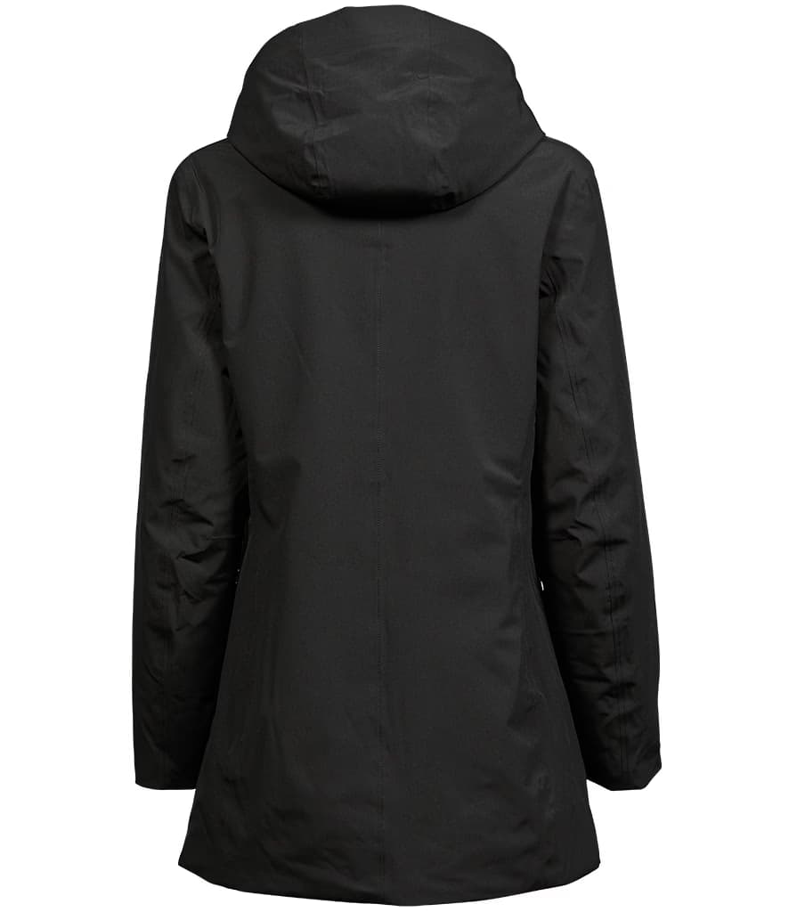 Tee Jays Ladies All Weather Parka Jacket — T9609 BLK BACK
