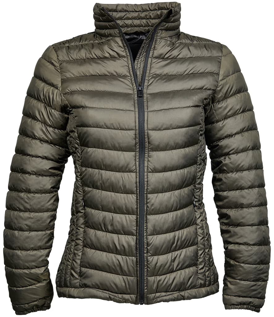 Tee Jays Ladies Zepelin Padded Jacket — T9631 DLV FRONT