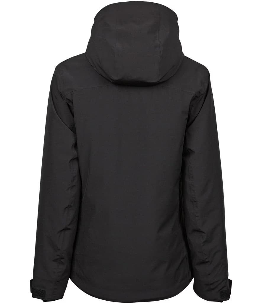 Tee Jays Ladies All Weather Winter Jacket — T9681 BLK BACK