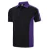ORN 1198 Avocet Wicking Poloshirt in Black/Purple