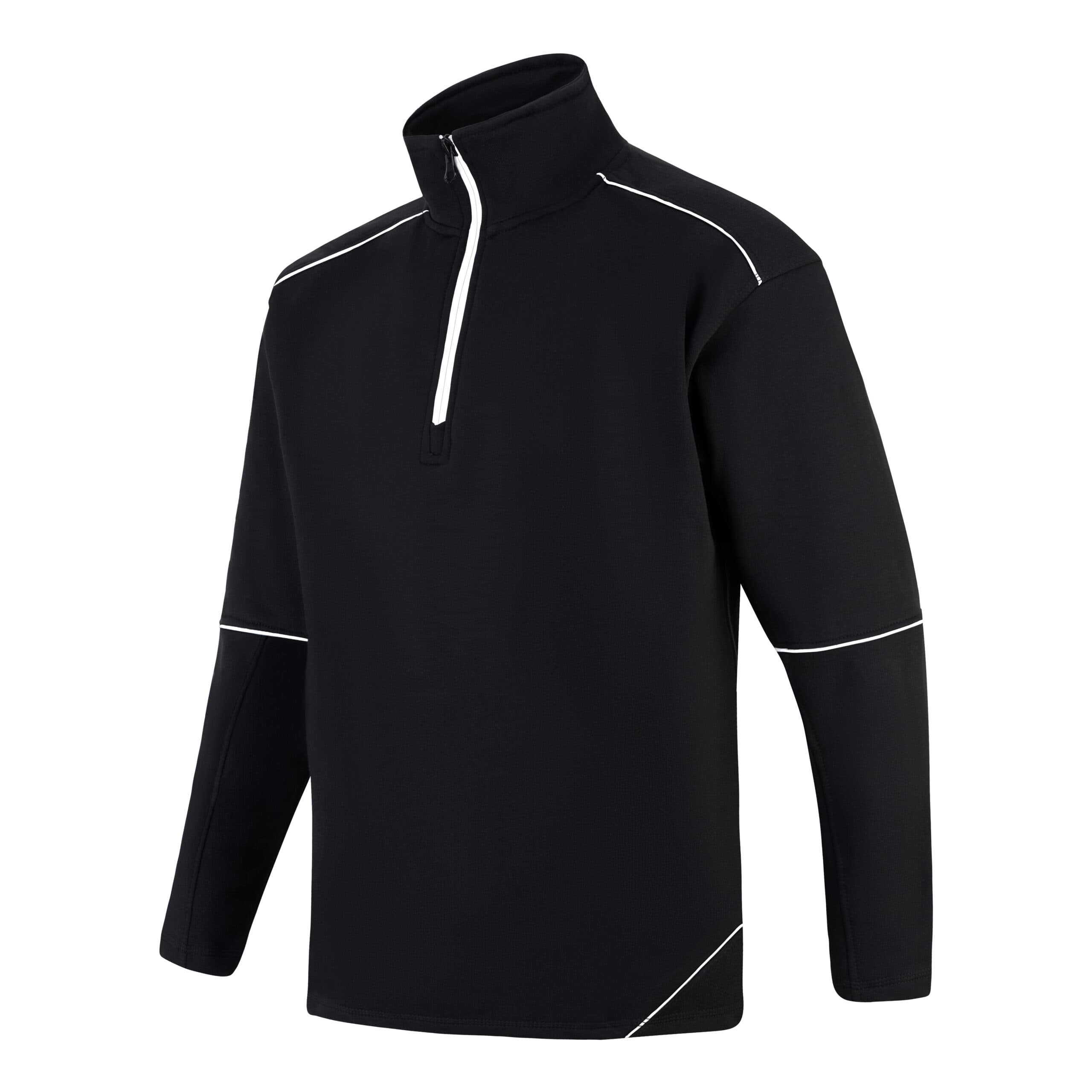 ORN 1283 Fireback Quarter Zip Sweatshirt — 1283bkbksh