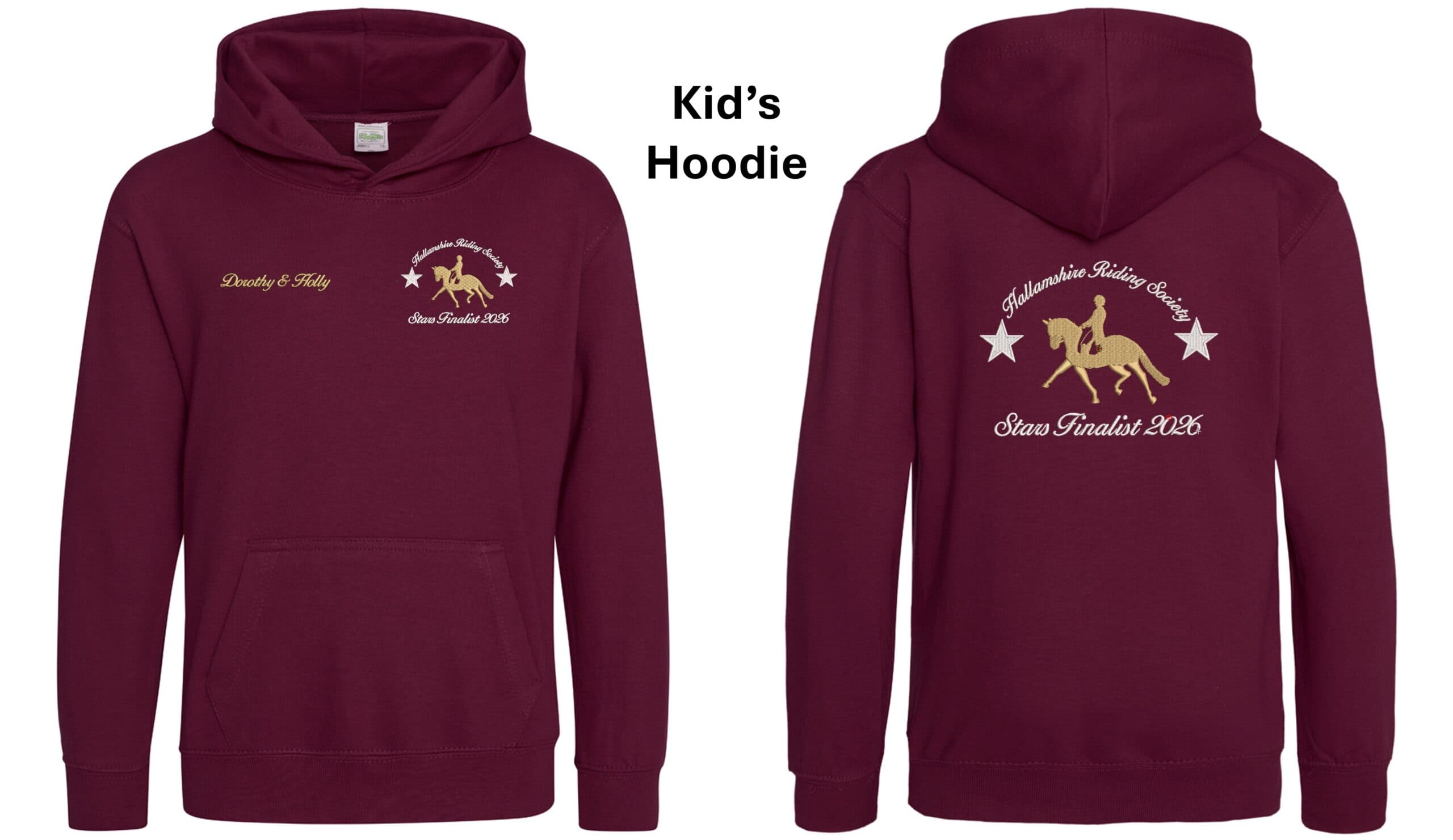 Hallamshire Riding Society Kid’s Hoodie — HRSJH001B