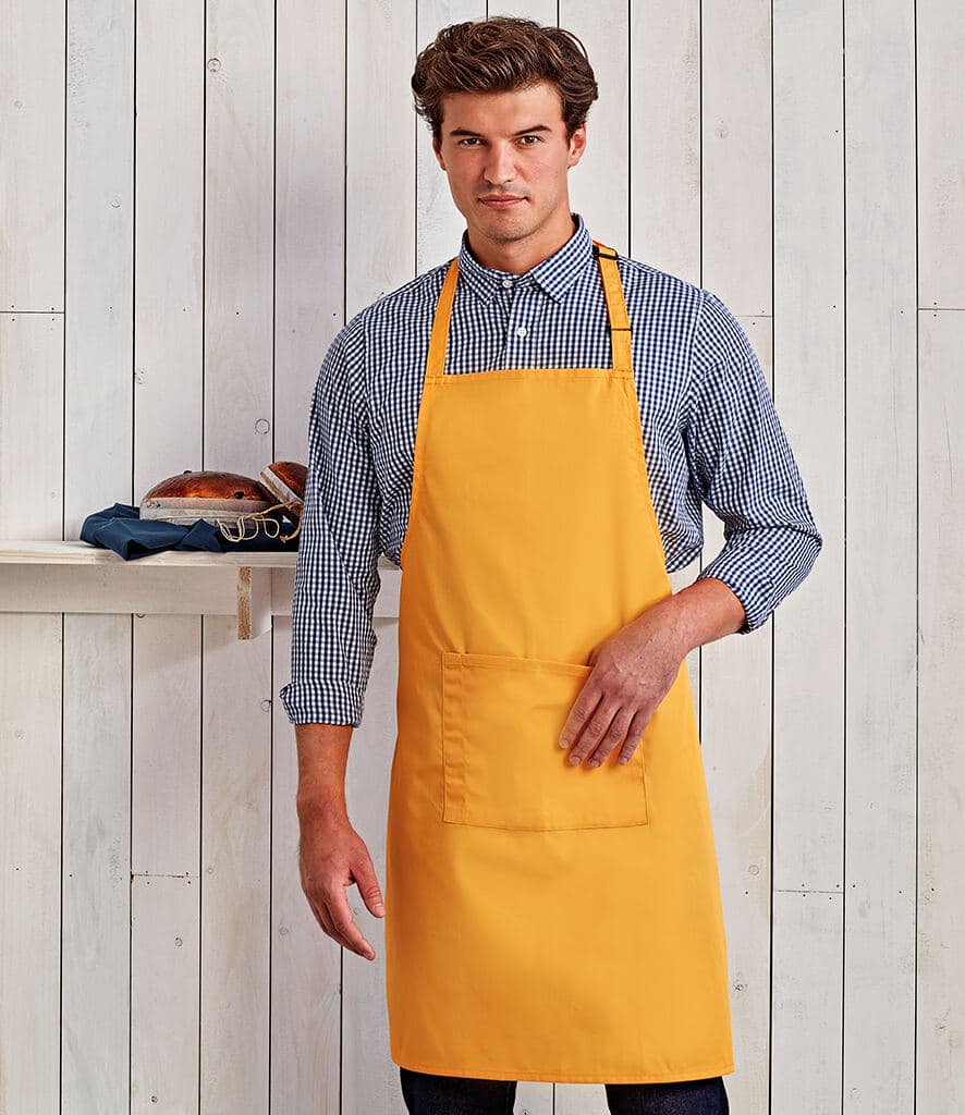 Premier ‘Colours’ Bib Apron with Pocket