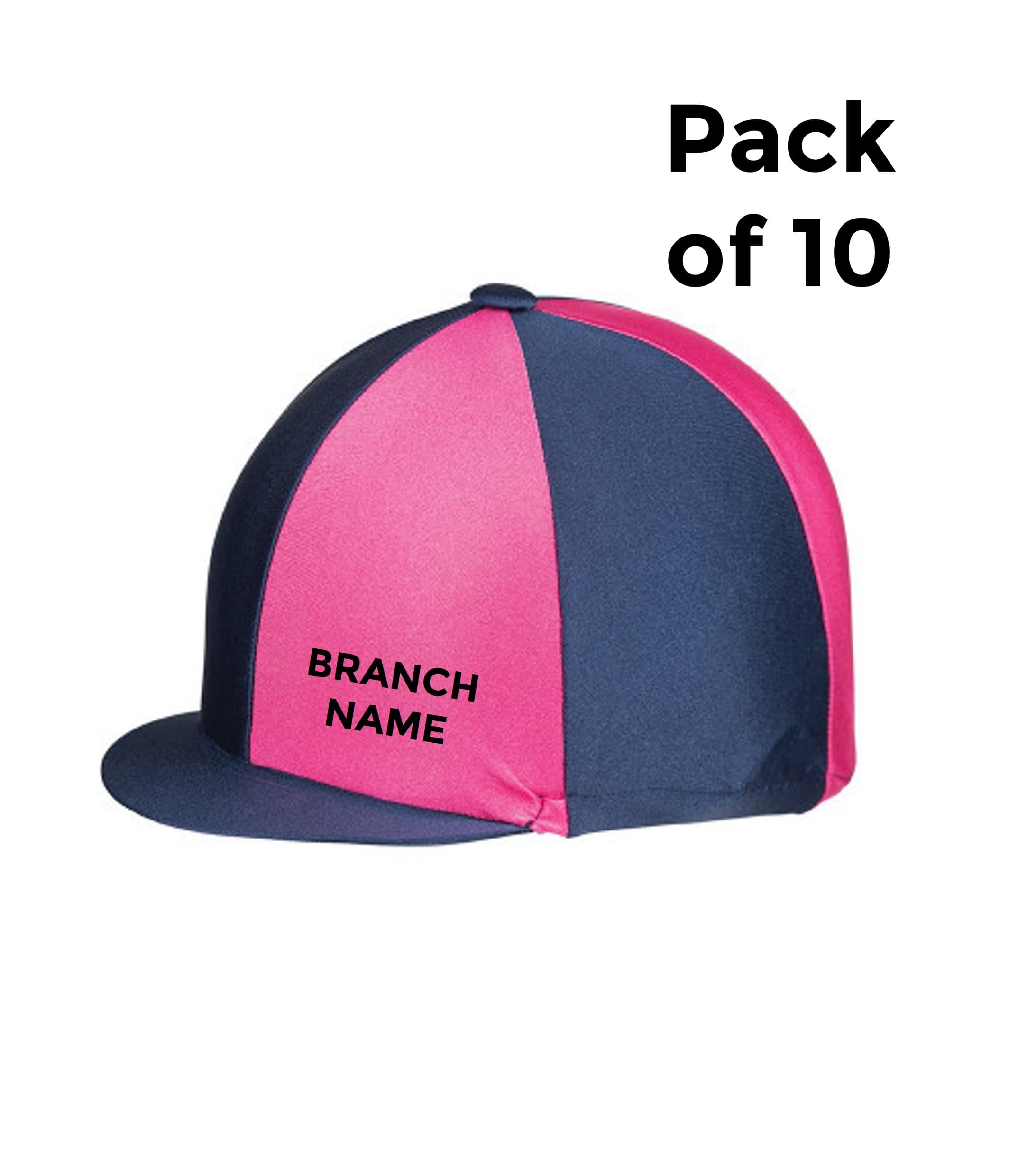 Hy Equestrian Two Tone Hat Silk with Branch Name (10 Pack)