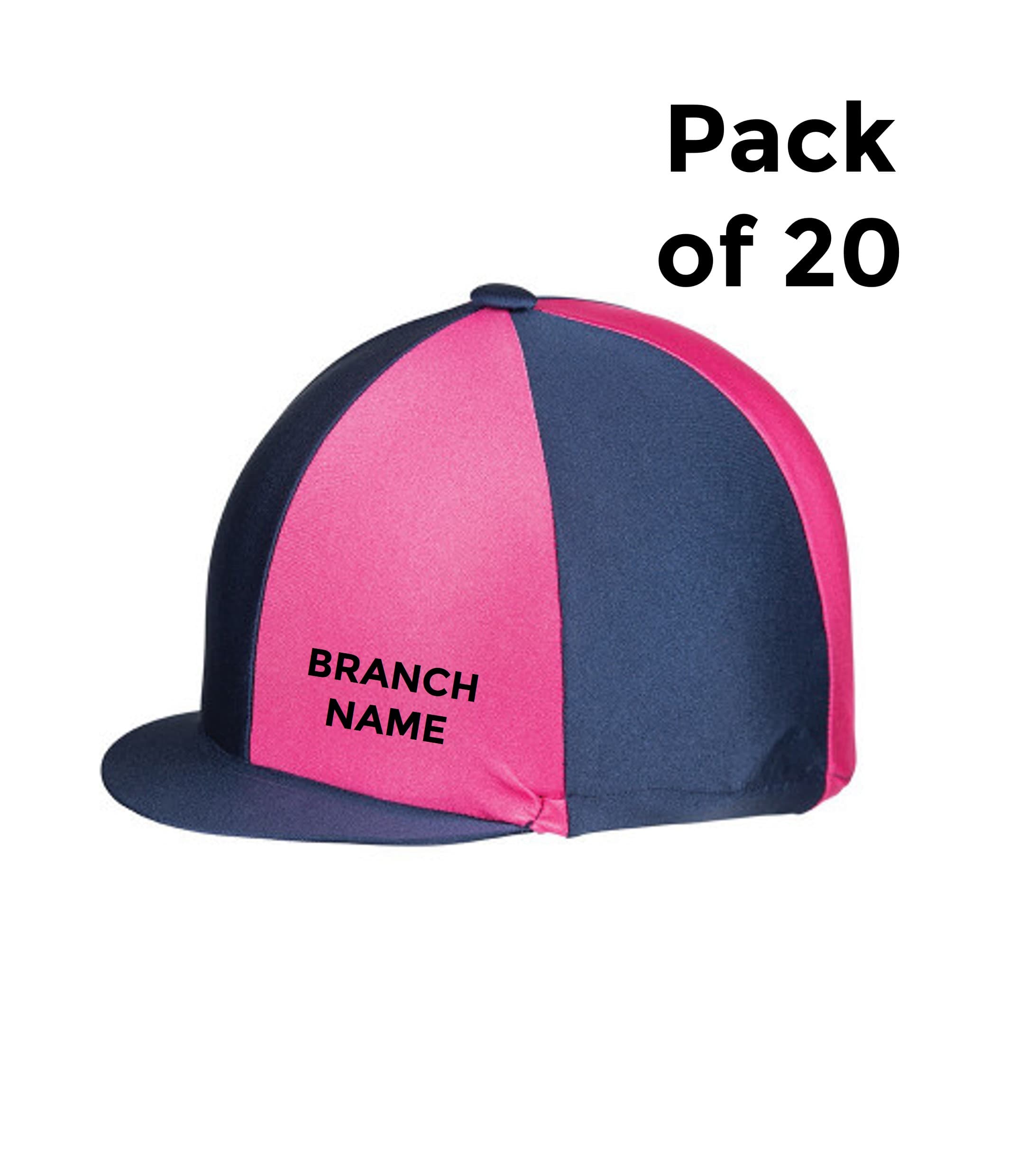 Hy Equestrian Two Tone Hat Silk with Branch Name (20 Pack)