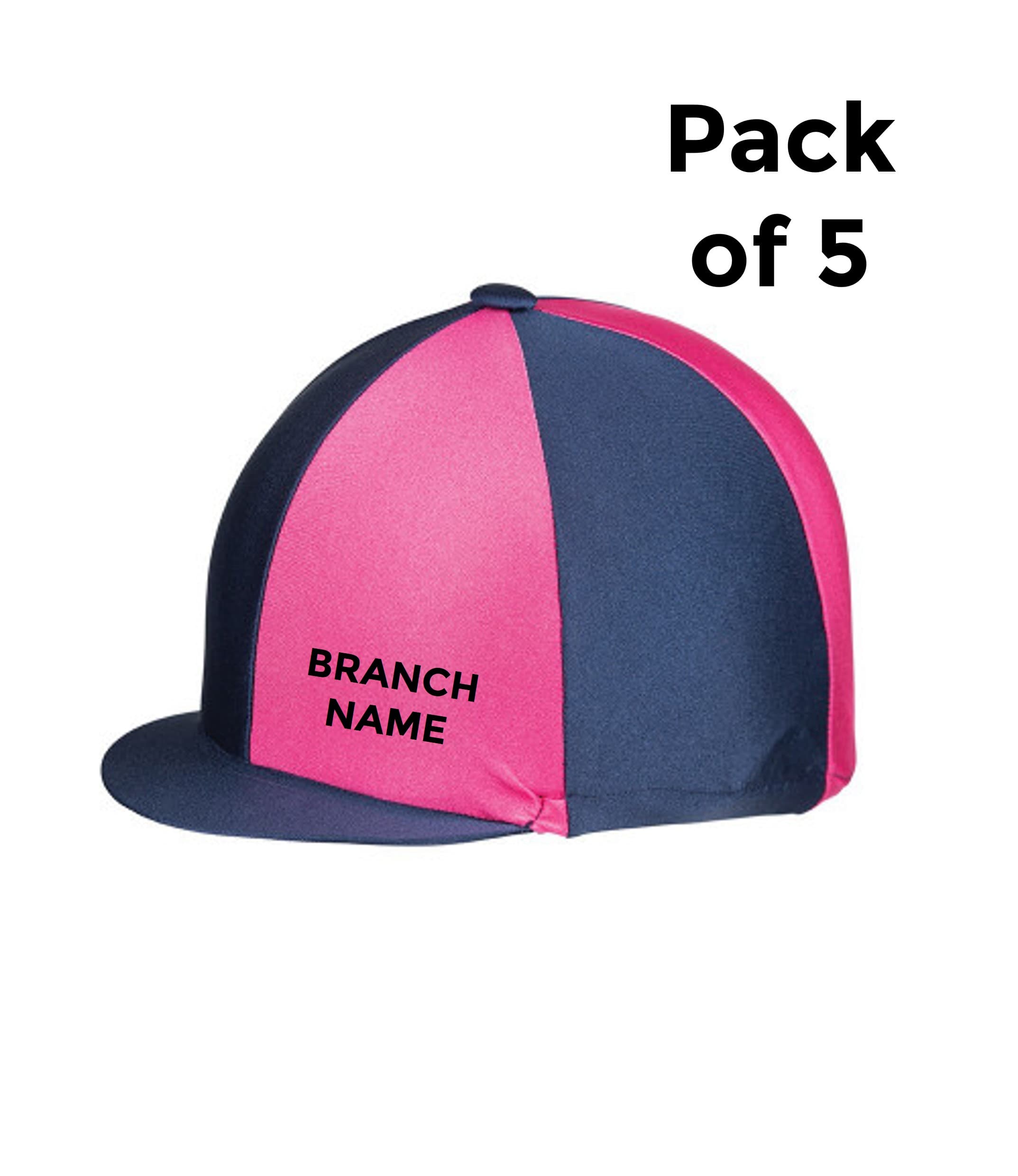 Hy Equestrian Two Tone Hat Silk with Branch Name (5 Pack)