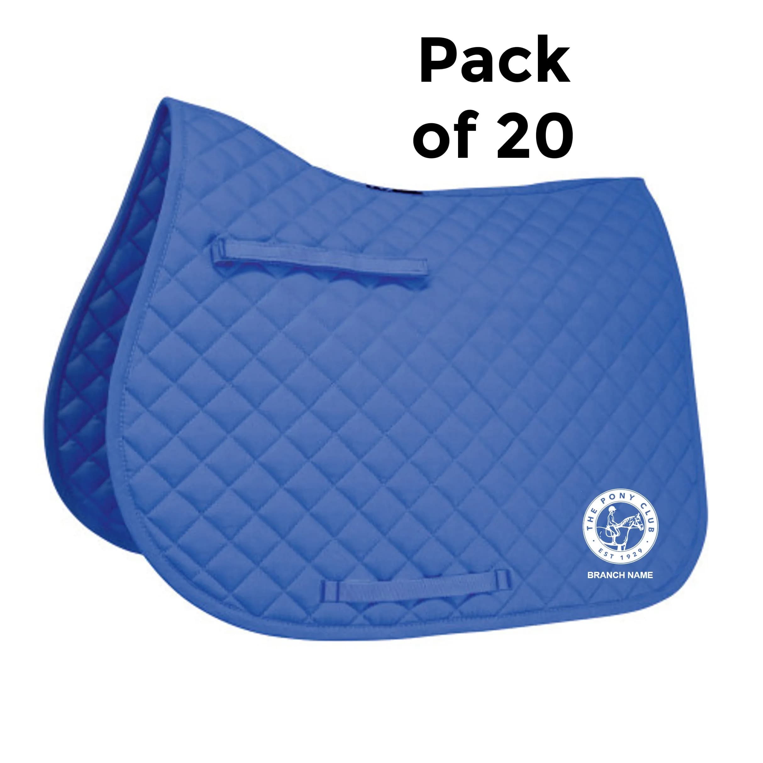 Pony Club Hy Equestrian Showjump Saddle Cloth x 20