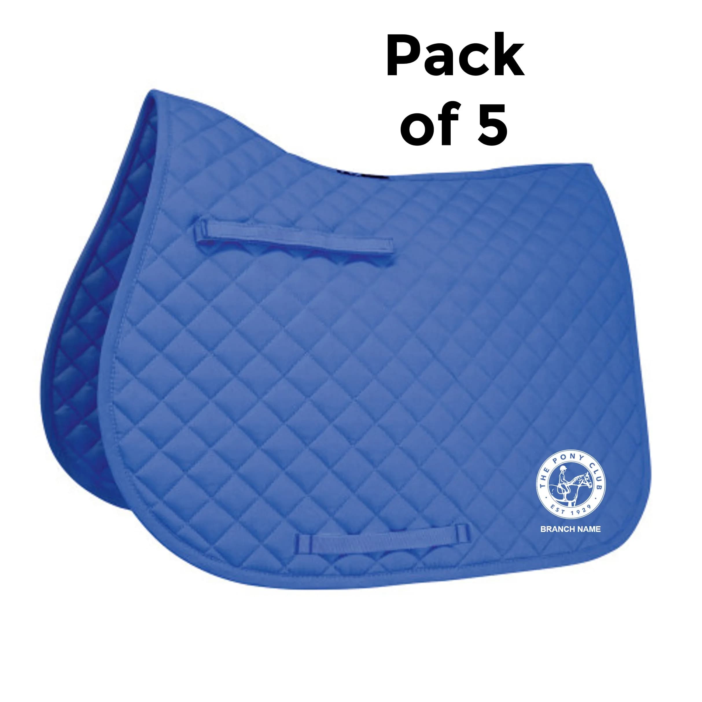 Pony Club Hy Equestrian Showjump Saddle Cloth x 5