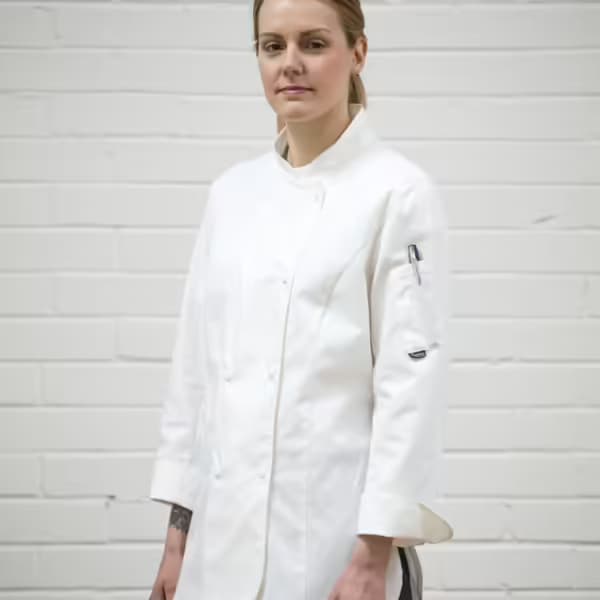 Dennys Ladies Long Sleeve Premium Chef’s Jacket