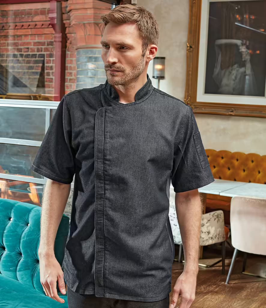 Premier Short Sleeve Zipped Chef’s Jacket