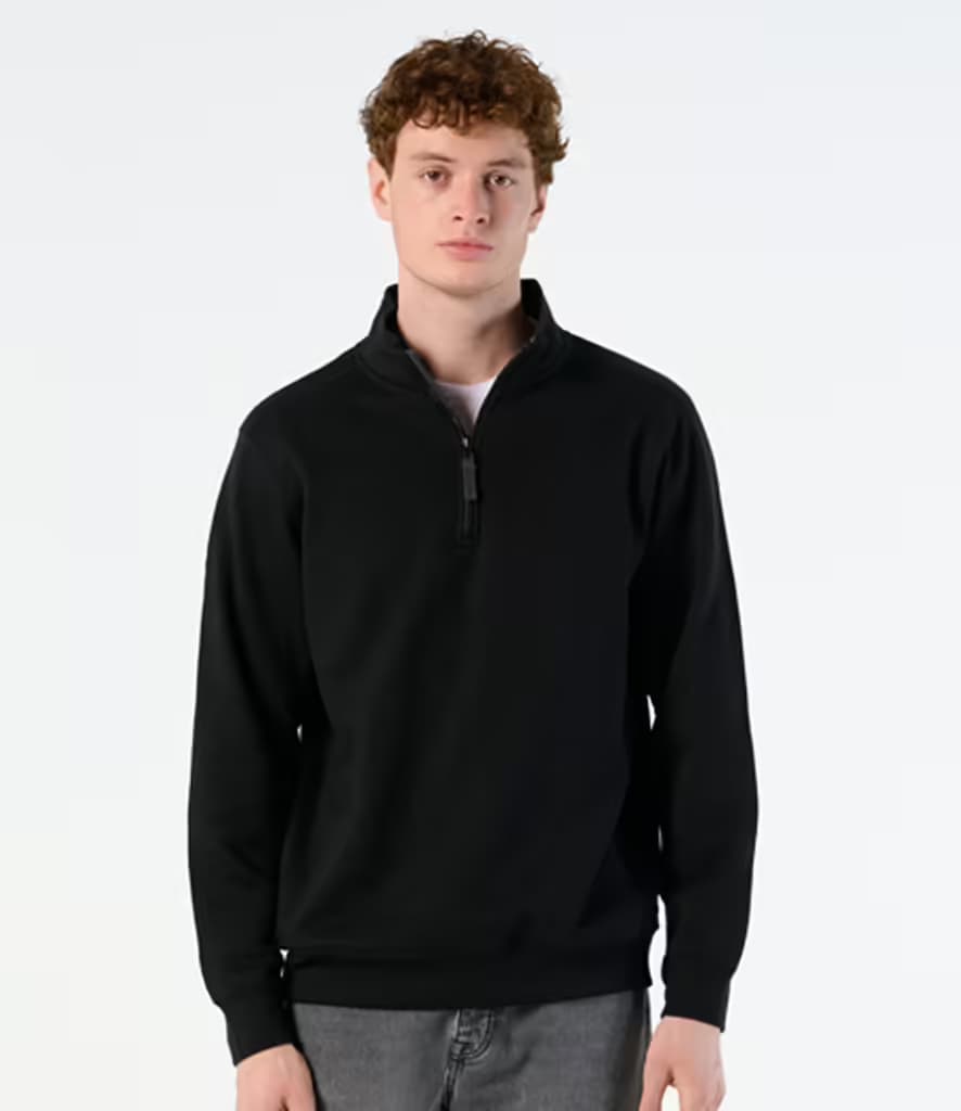 SOL’S Stan Contrast Zip Neck Sweatshirt