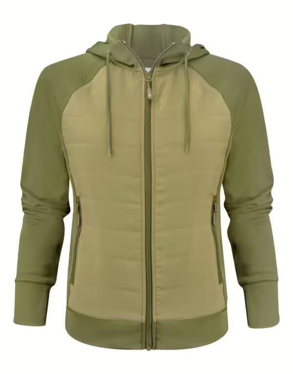 James Harvest Keyport Full Zip Hooded Hybrid Ladies Jacket