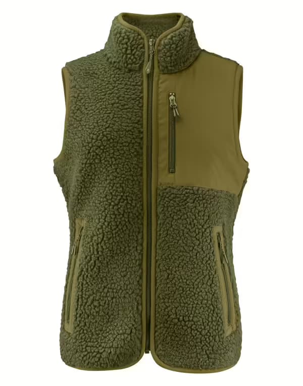 James Harvest Kingsley Sherpa Fleece Ladies Vest