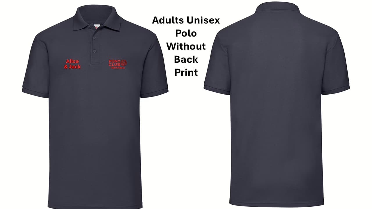 OBH Chiltern Pony Club Summer Camp Adult’s Polos without Back Print
