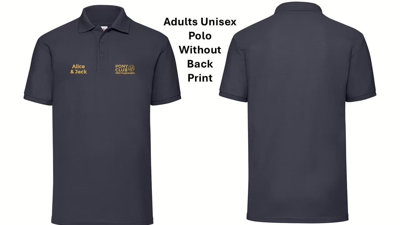 OBH Hughenden Pony Club Summer Camp Adult’s Polos without Back Print
