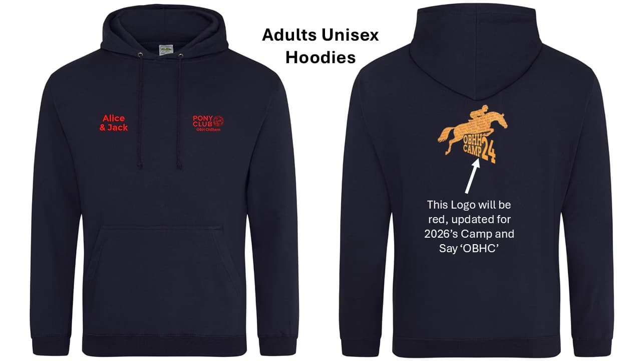OBH Chiltern Pony Club Summer Camp Adult’s Hoodie