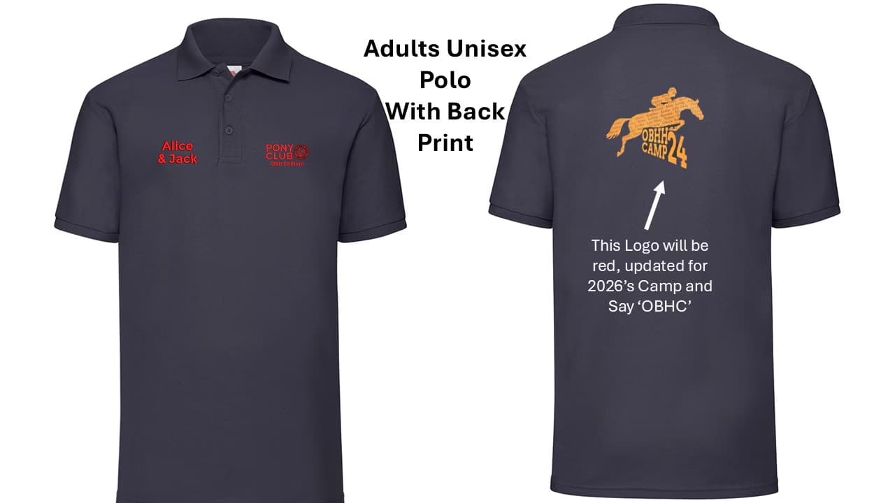 OBH Chiltern Pony Club Summer Camp Adult’s Polos