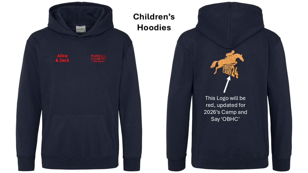 OBH Chiltern Pony Club Summer Camp Children’s Hoodie