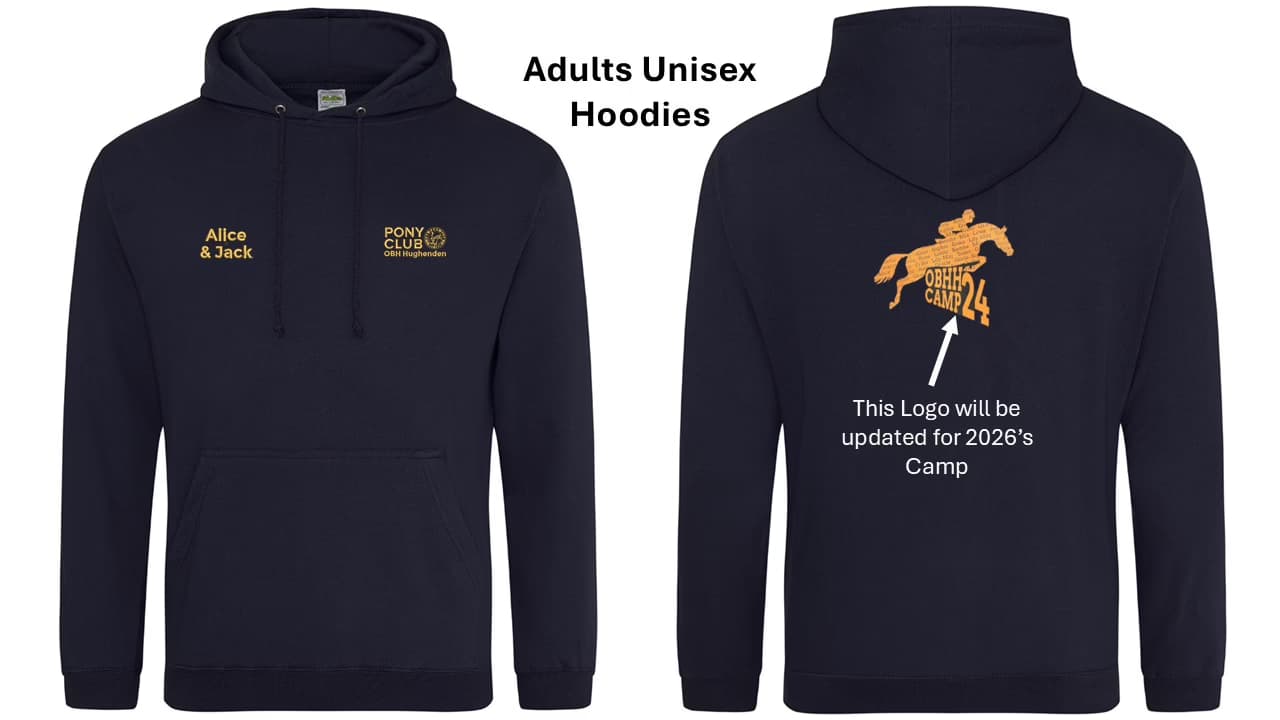 OBH Hughenden Pony Club Summer Camp Adult’s Hoodie