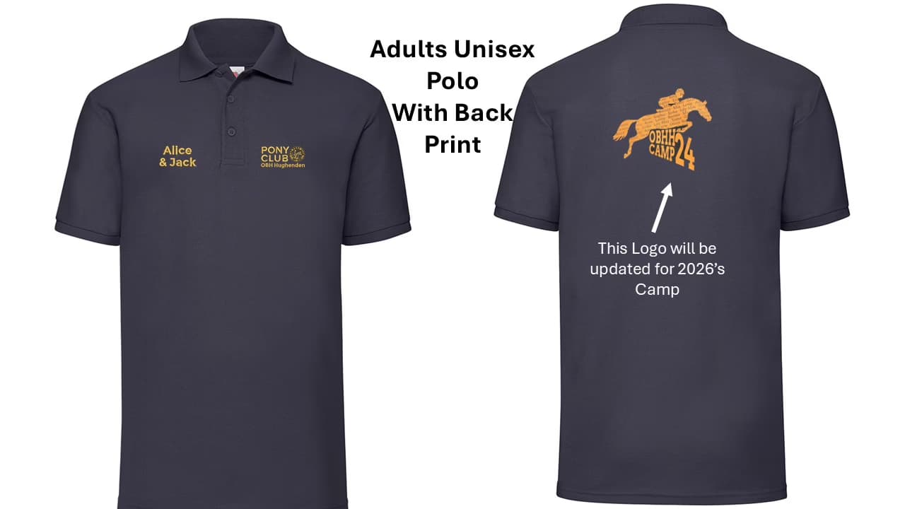 OBH Hughenden Pony Club Summer Camp Adult’s Polos