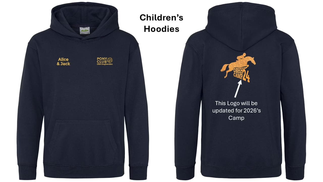 OBH Hughenden Pony Club Summer Camp Children’s Hoodie