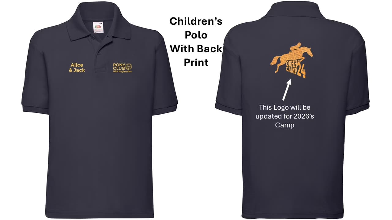 OBH Hughenden Pony Club Summer Camp Children’s Polos