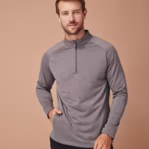 Henbury Zip Neck Wicking Top